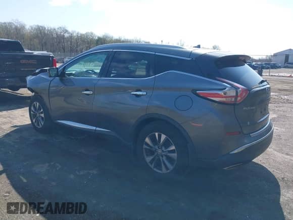 2015 Nissan Murano Platinum с VIN 5N1AZ2MH0FN217772, выставлен на аукционе IAAI как лот 41918231 с пробегом 168 952 миль миль и . История ставок и продаж доступна на DreamBid. Изображение 3.