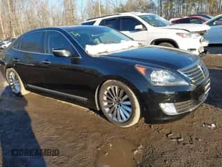 2014 Hyundai Equus Signature with VIN KMHGH4JH5EU076618, listed as a IAAI auction lot 41282366 with 83,520 mi miles and . Bid and sale history available at DreamBid. Image 1.