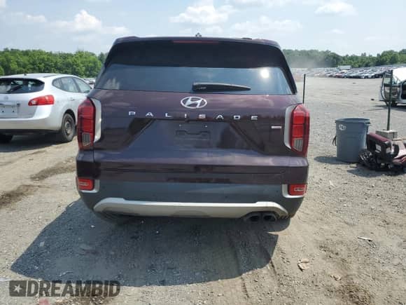 2021 Hyundai Palisade SEL with VIN KM8R3DHE4MU267495, listed as a Copart auction lot 59727554 with 79,764 mi miles and Salvage title. Bid and sale history available at DreamBid. Image 6.