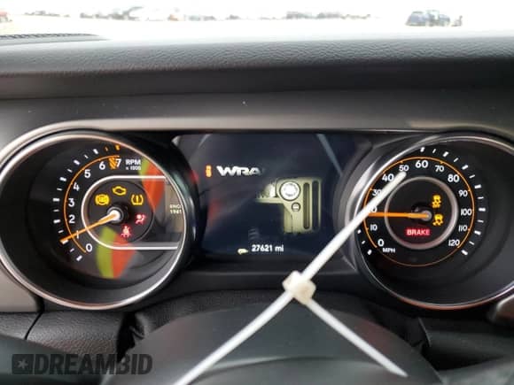 2021 Jeep Wrangler Willys with VIN 1C4HJXAG3MW637195, listed as a Copart auction lot 40757714 with 27,621 mi miles and Non repairable. Bid and sale history available at DreamBid. Image 9.