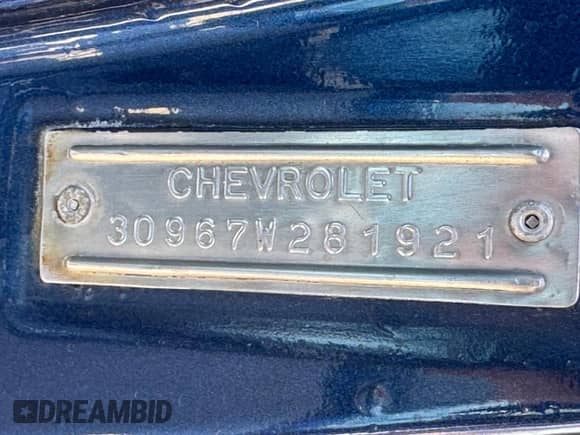 1963 Chevrolet Corvair с VIN 30967W281931, выставлен на аукционе Copart как лот 52813495 с пробегом 123 456 миль миль и Чистый • Clean title. История ставок и продаж доступна на DreamBid. Изображение 10.