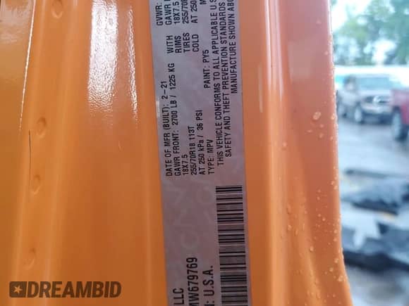 2021 Jeep Wrangler Unlimited Sport with VIN 1C4HJXDN2MW679769, listed as a Copart auction lot 62221795 with 136,200 mi miles and Salvage title. Bid and sale history available at DreamBid. Image 13.