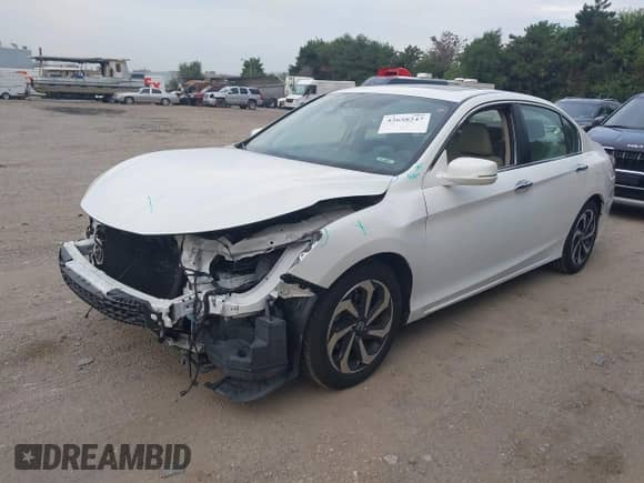 2017 Honda Accord EX-L with VIN 1HGCR2F90HA025511, listed as a IAAI auction lot 42658247 with 110,160 mi miles and . Bid and sale history available at DreamBid. Image 2.