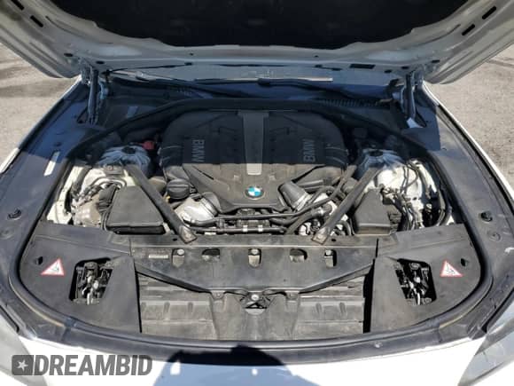 2013 BMW 7 Series 750i with VIN WBAYA8C54DC996412, listed as a Copart auction lot 56982895 with 124,258 mi miles and Salvage title. Bid and sale history available at DreamBid. Image 11.