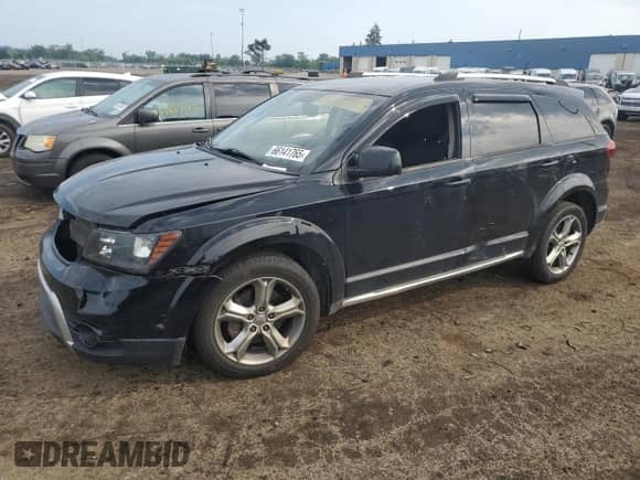 2017 Dodge Journey Crossroad with VIN 3C4PDCGBXHT501052, listed as a Copart auction lot 66141765 with 113,136 mi miles and Salvage title. Bid and sale history available at DreamBid. Image 1.