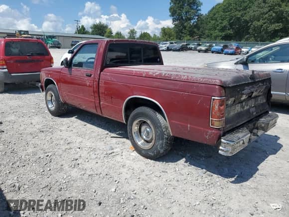 1992 Chevrolet S-10 с VIN 1GCCS14Z7N8162951, выставлен на аукционе Copart как лот 67977655 с пробегом 231 103 миль миль и Списание • Salvage title. История ставок и продаж доступна на DreamBid. Изображение 2.