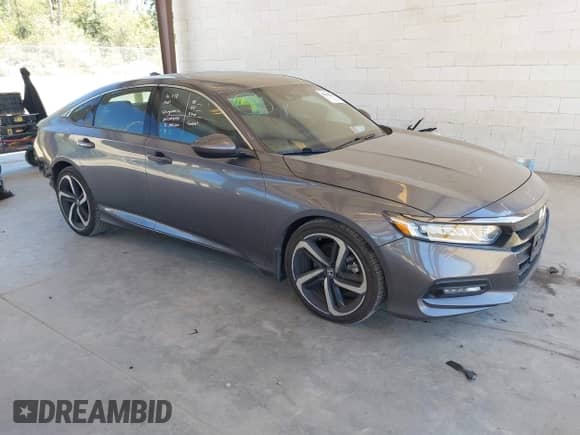 2019 Honda Accord Sport with VIN 1HGCV2F35KA033649, listed as a IAAI auction lot 42841184 with 82,215 mi miles and . Bid and sale history available at DreamBid. Image 1.