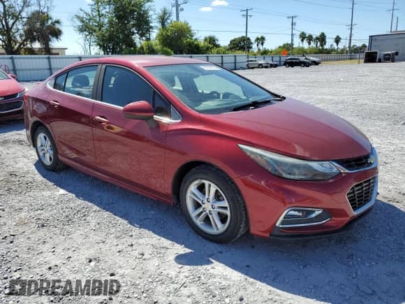 2017 Chevrolet Cruze LT with VIN 1G1BE5SM5H7266262, listed as a Copart auction lot 87181785 with 68,542 mi miles and Salvage title. Bid and sale history available at DreamBid. Image 4.