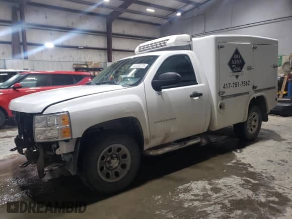 2012 Chevrolet Silverado 1500 Work Truck with VIN 1GCNKPEA2CZ189535, listed as a Copart auction lot 44580275 with 168,451 mi miles and Salvage title. Bid and sale history available at DreamBid. Image 1.