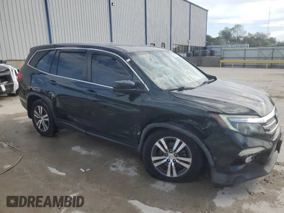 2016 Honda Pilot EX-L with VIN 5FNYF6H89GB076553, listed as a Copart auction lot 81581795 with 109,064 mi miles and Salvage title. Bid and sale history available at DreamBid. Image 4.