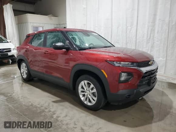 2022 Chevrolet TrailBlazer LS with VIN KL79MMS21NB007341, listed as a Copart auction lot 84599615 with 21,032 mi miles and Salvage title. Bid and sale history available at DreamBid. Image 4.