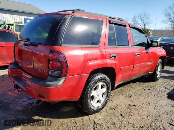 2002 Chevrolet TrailBlazer LS with VIN 1GNDT13S722281272, listed as a Copart auction lot 42205455 with Not provided miles and Salvage title. Bid and sale history available at DreamBid. Image 3.
