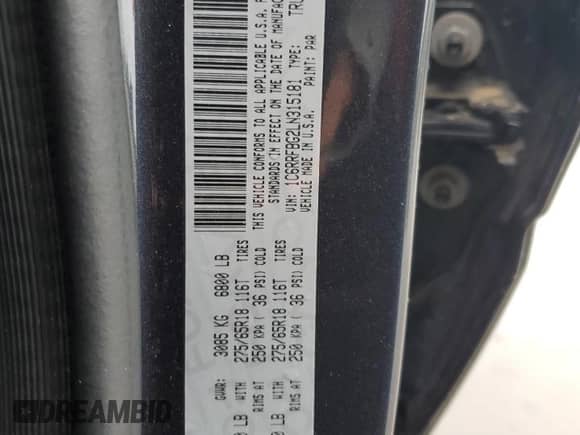 2020 Ram 1500 Big Horn z VIN 1C6RRFBG2LN315181, wystawiony jako Copart lot #70303954 z przebiegiem 65 635 mil mil oraz Szkoda całkowita • Salvage title. Historia ofert i sprzedaży dostępna na DreamBid. Obrazek 14.