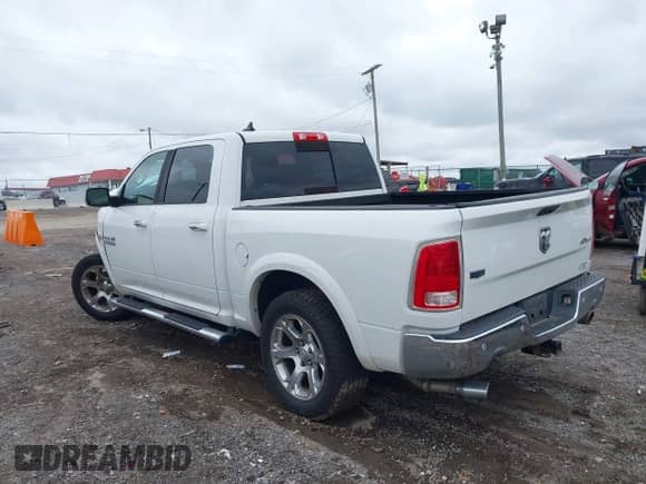 2017 Ram 1500 Laramie with VIN 1C6RR7NT9HS504109, listed as a IAAI auction lot 43395466 with 123,636 mi miles and . Bid and sale history available at DreamBid. Image 14.