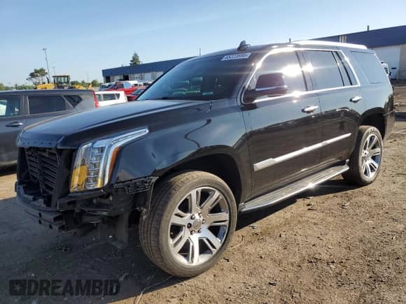 2017 Cadillac Escalade Luxury with VIN 1GYS4BKJ4HR216689, listed as a Copart auction lot 65223595 with 70,194 mi miles and Salvage title. Bid and sale history available at DreamBid. Image 1.