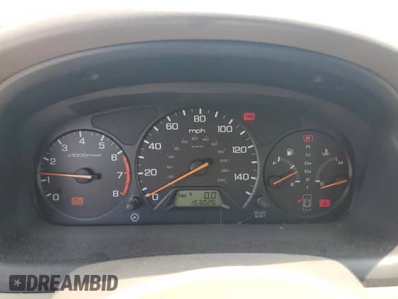 2000 Honda Accord EX with VIN 1HGCG5666YA116697, listed as a Copart auction lot 59265305 with 153,026 mi miles and Salvage title. Bid and sale history available at DreamBid. Image 9.