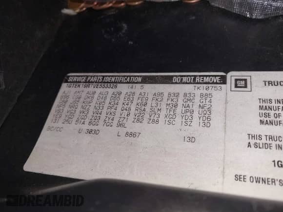 1997 GMC Sierra 1500 с VIN 1GTEK19R7VE553326, выставлен на аукционе IAAI как лот 41059418 с пробегом 226 853 миль миль и . История ставок и продаж доступна на DreamBid. Изображение 9.