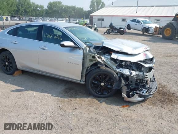2020 Chevrolet Malibu LT with VIN 1G1ZD5ST7LF073859, listed as a IAAI auction lot 42901496 with 97,779 mi miles and . Bid and sale history available at DreamBid. Image 1.