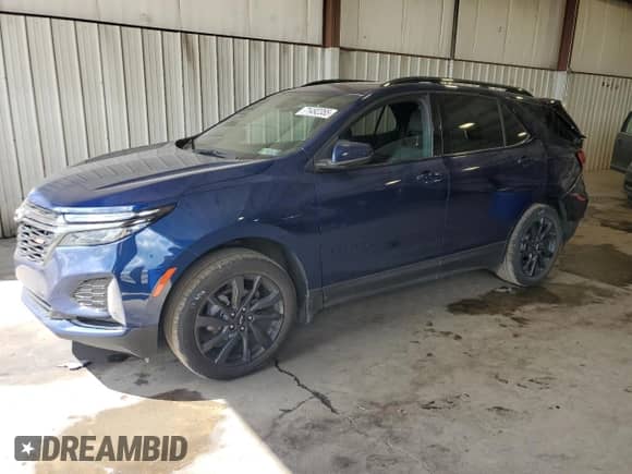 2023 Chevrolet Equinox RS with VIN 3GNAXWEG8PL187923, listed as a Copart auction lot 71492355 with 30,677 mi miles and Salvage title. Bid and sale history available at DreamBid. Image 1.