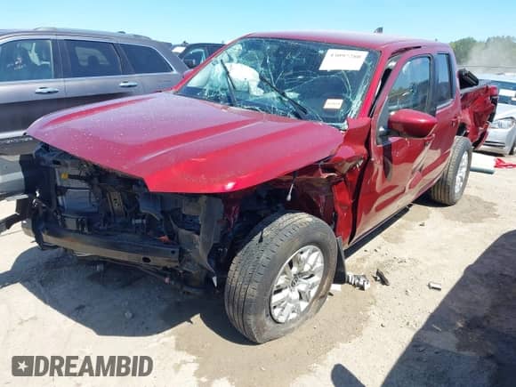 2022 Nissan Frontier SV with VIN 1N6ED1EK8NN657193, listed as a IAAI auction lot 43097280 with 84,738 mi miles and . Bid and sale history available at DreamBid. Image 2.