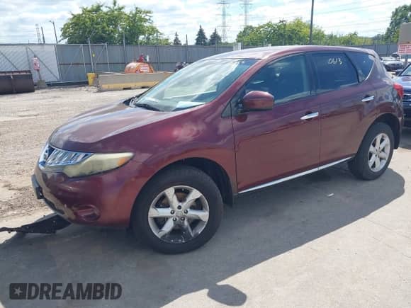 2009 Nissan Murano SL z VIN JN8AZ18W99W104669, wystawiony jako IAAI lot #43040613 z przebiegiem 118 088 mil mil oraz . Historia ofert i sprzedaży dostępna na DreamBid. Obrazek 2.