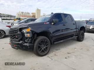 2024 Chevrolet Silverado 1500 Custom Trail Boss with VIN 3GCPDCEK8RG398601, listed as a Copart auction lot 88468505 with 933 mi miles and Salvage title. Bid and sale history available at DreamBid. Image 1.
