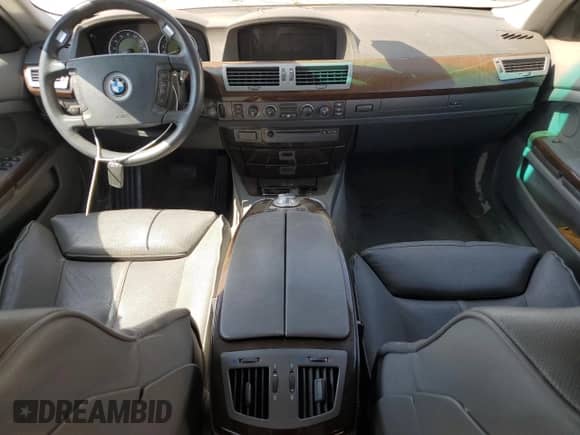 2005 BMW 7 Series 745Li with VIN WBAGN63535DS58696, listed as a Copart auction lot 57582104 with Not provided miles and Clean title. Bid and sale history available at DreamBid. Image 8.