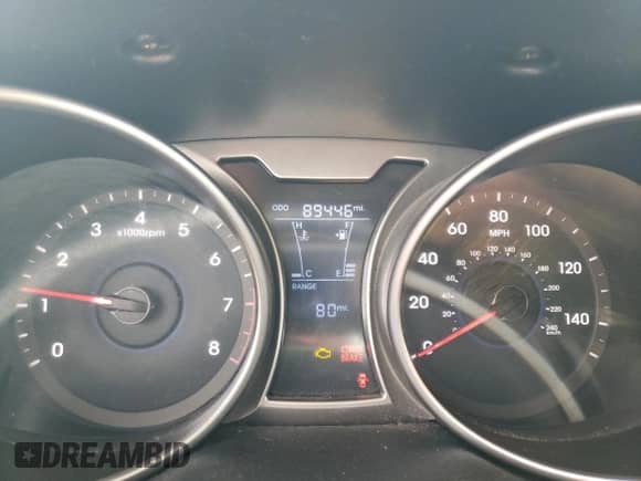 2013 Hyundai Veloster w/Gray Int z VIN KMHTC6AD5DU136899, wystawiony jako Copart lot #66874144 z przebiegiem 89 446 mil mil oraz Szkoda całkowita • Salvage title. Historia ofert i sprzedaży dostępna na DreamBid. Obrazek 9.