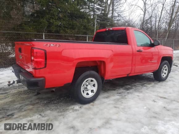2018 Chevrolet Silverado 1500 Work Truck with VIN 1GCNKNEC5JZ230386, listed as a Copart auction lot 43510565 with 134,507 mi miles and Salvage title. Bid and sale history available at DreamBid. Image 3.