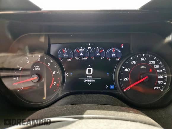 2019 Chevrolet Camaro 1SS z VIN 1G1FF1R72K0137550, wystawiony jako Copart lot #80467775 z przebiegiem 34 861 mil mil oraz Szkoda całkowita • Salvage title. Historia ofert i sprzedaży dostępna na DreamBid. Obrazek 9.