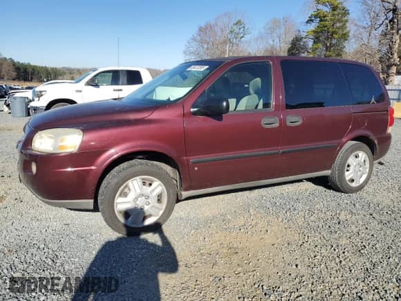 2007 Chevrolet Uplander LS z VIN 1GNDU23W17D178740, wystawiony jako Copart lot #49473285 z przebiegiem 280 929 mil mil oraz Szkoda całkowita • Salvage title. Historia ofert i sprzedaży dostępna na DreamBid. Obrazek 1.