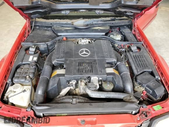 1992 Mercedes-Benz 500 z VIN WDBFA66E1NF046291, wystawiony jako Copart lot #71974455 z przebiegiem 29 805 mil mil oraz Szkoda całkowita • Salvage title. Historia ofert i sprzedaży dostępna na DreamBid. Obrazek 11.