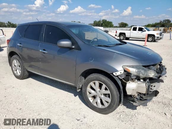 2013 Nissan Murano S with VIN JN8AZ1MU7DW214195, listed as a Copart auction lot 68825105 with 142,170 mi miles and Salvage title. Bid and sale history available at DreamBid. Image 4.