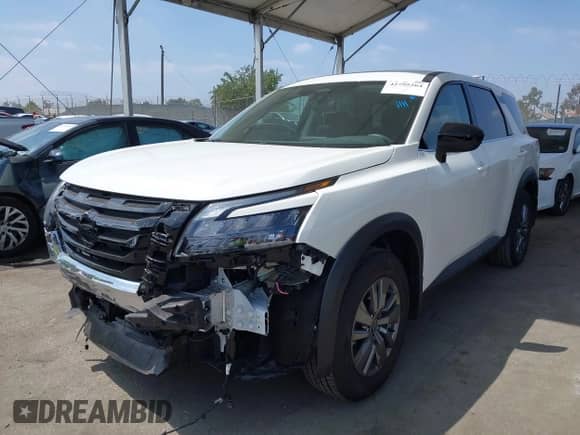 2025 Nissan Pathfinder S with VIN 5N1DR3AA9SC243691, listed as a IAAI auction lot 42795264 with 1,291 mi miles and . Bid and sale history available at DreamBid. Image 18.
