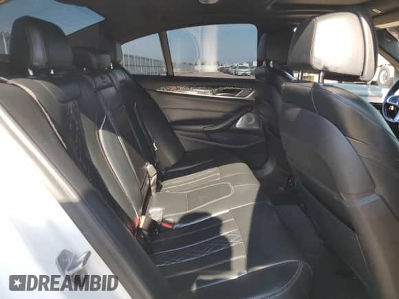 2018 BMW 5 Series M550i xDrive with VIN WBAJB9C53JB034981, listed as a Copart auction lot 65466145 with 73,314 mi miles and Salvage title. Bid and sale history available at DreamBid. Image 10.