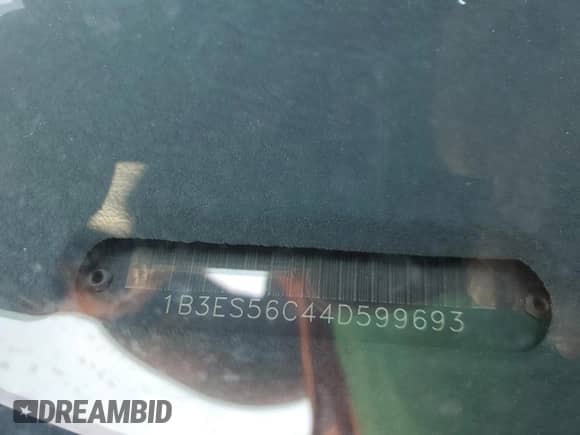 2004 Dodge Neon SXT with VIN 1B3ES56C44D599693, listed as a Copart auction lot 66981755 with 159,261 mi miles and Salvage title. Bid and sale history available at DreamBid. Image 12.