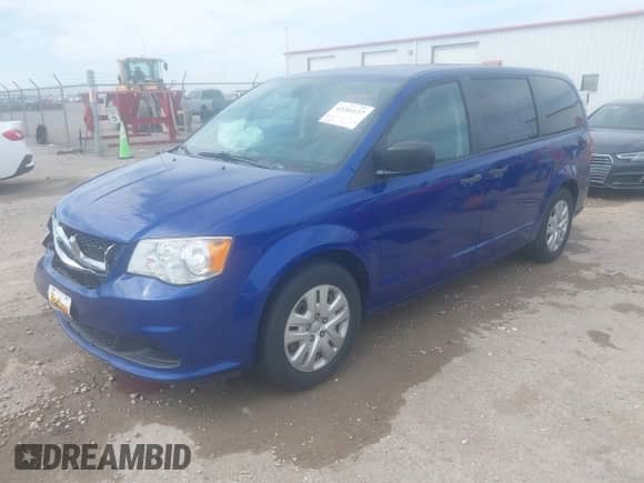 2019 Dodge Grand Caravan SE with VIN 2C4RDGBG7KR676386, listed as a IAAI auction lot 43284137 with 120,250 mi miles and . Bid and sale history available at DreamBid. Image 2.