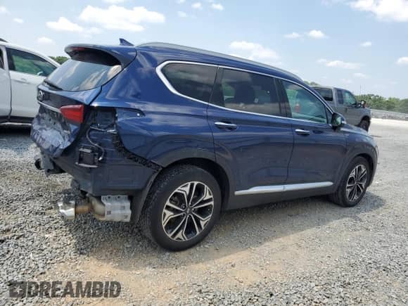2019 Hyundai Santa Fe Ultimate with VIN 5NMS5CAA9KH093011, listed as a Copart auction lot 58246005 with 69,483 mi miles and Salvage title. Bid and sale history available at DreamBid. Image 3.