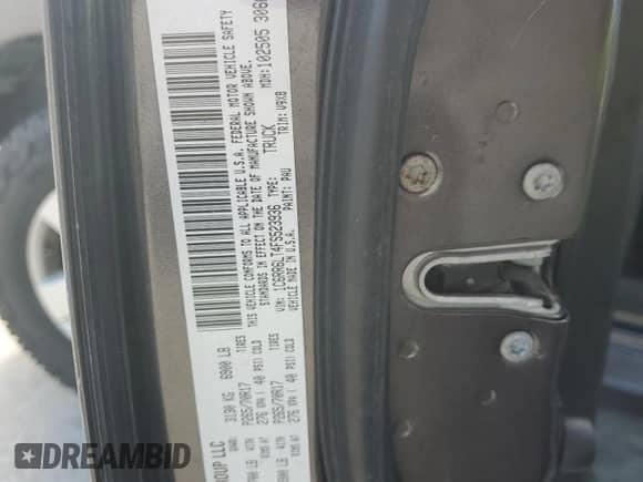 2015 Ram 1500 Outdoorsman with VIN 1C6RR6LT4FS523936, listed as a Copart auction lot 85176795 with 207,551 mi miles and Salvage title. Bid and sale history available at DreamBid. Image 13.