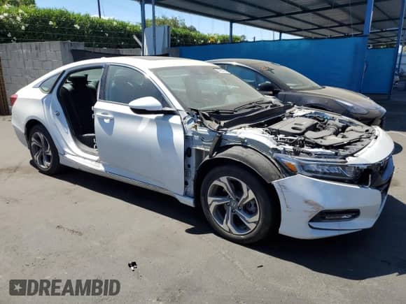 2019 Honda Accord EX-L with VIN 1HGCV2F56KA031748, listed as a Copart auction lot 65906425 with Not provided miles and Salvage title. Bid and sale history available at DreamBid. Image 4.