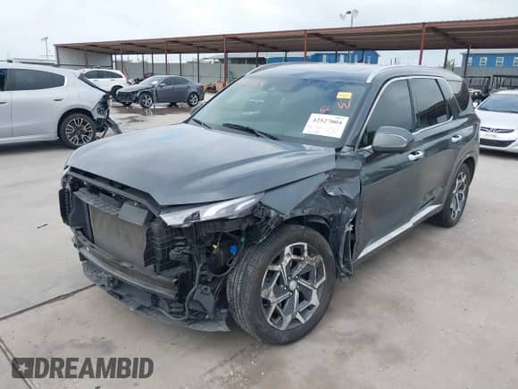 2021 Hyundai Palisade Calligraphy с VIN KM8R74HE2MU281531, выставлен на аукционе IAAI как лот 42527004 с пробегом 46 068 миль миль и . История ставок и продаж доступна на DreamBid. Изображение 2.