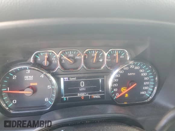 2017 Chevrolet Silverado 1500 LT with VIN 1GCUKREC8HF206839, listed as a Copart auction lot 48142105 with 84,987 mi miles and Salvage title. Bid and sale history available at DreamBid. Image 9.