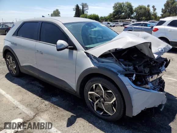 2022 Hyundai Ioniq 5 SE with VIN KM8KM4AE3NU099620, listed as a Copart auction lot 63928885 with 39,297 mi miles and Salvage title. Bid and sale history available at DreamBid. Image 4.
