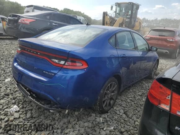 2013 Dodge Dart Rallye with VIN 1C3CDFBA2DD301656, listed as a Copart auction lot 70721415 with Not provided miles and Salvage title. Bid and sale history available at DreamBid. Image 3.