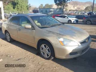 2007 Honda Accord EX with VIN 1HGCM56777A174446, listed as a IAAI auction lot 43530570 with 217,156 mi miles and . Bid and sale history available at DreamBid. Image 1.