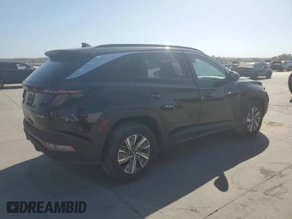 2022 Hyundai Tucson Blue with VIN KM8JBCA18NU020788, listed as a Copart auction lot 77478784 with 31,727 mi miles and Salvage title. Bid and sale history available at DreamBid. Image 3.