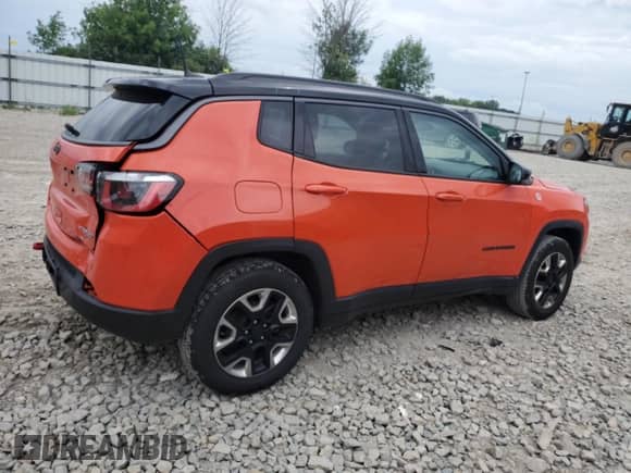2017 Jeep Compass Trailhawk with VIN 3C4NJDDB8HT636086, listed as a Copart auction lot 64395145 with 155,532 mi miles and Non repairable. Bid and sale history available at DreamBid. Image 3.