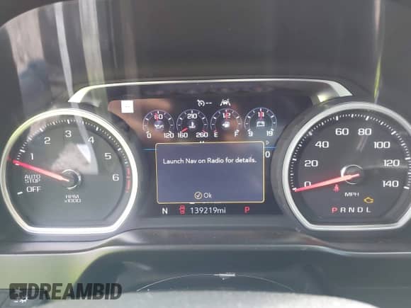 2019 Chevrolet Silverado 1500 LTZ with VIN 3GCPWEED9KG282157, listed as a IAAI auction lot 43401239 with 139,219 mi miles and . Bid and sale history available at DreamBid. Image 7.