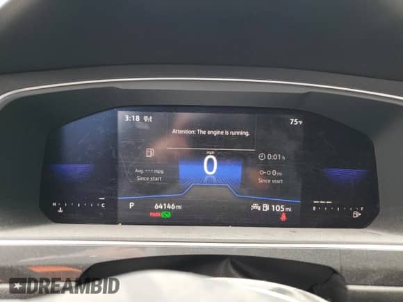 2022 Volkswagen Tiguan S с VIN 3VV0B7AX2NM141267, выставлен на аукционе Copart как лот 67865815 с пробегом 64 146 миль миль и Списание • Salvage title. История ставок и продаж доступна на DreamBid. Изображение 9.