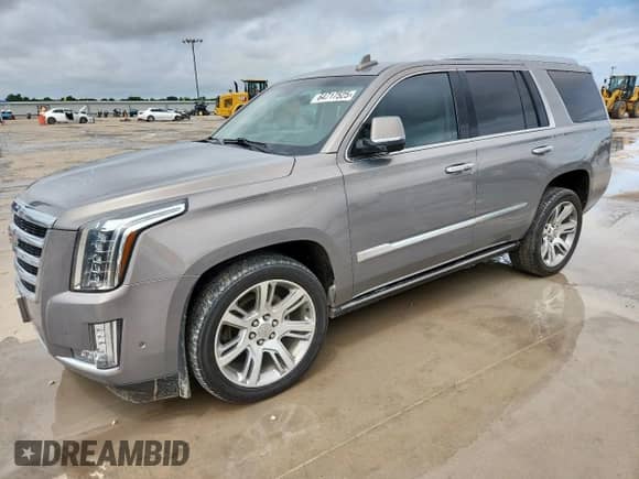 2018 Cadillac Escalade Premium Luxury with VIN 1GYS4CKJ9JR191879, listed as a Copart auction lot 64717525 with 139,616 mi miles and Clean title. Bid and sale history available at DreamBid. Image 1.